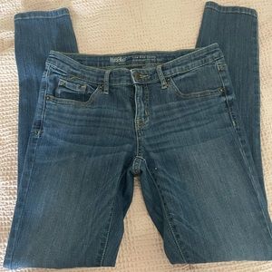 Dark wash denim jeans